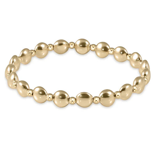 Enewton Honesty Grateful Gold Bead Bracelet 6MM