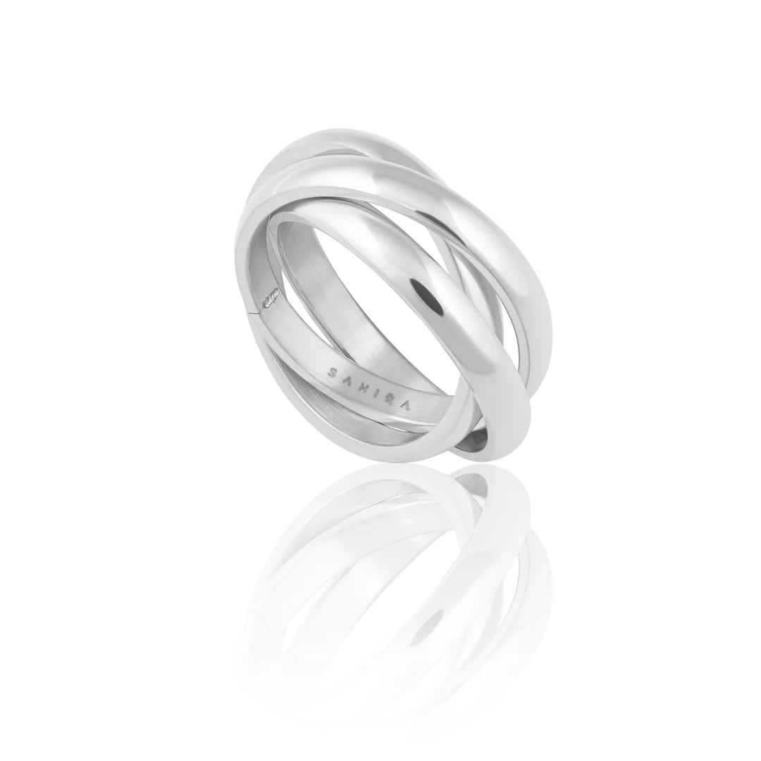 Sahira - Golden Girl Ring Set - Silver