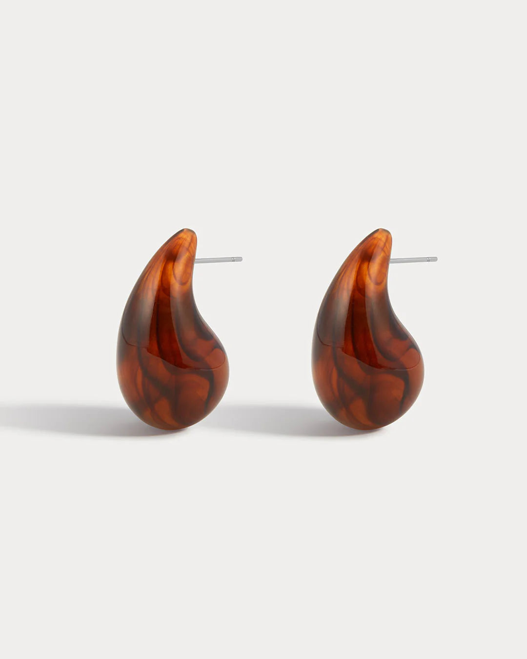 Luv AJ The Lucite Gia Earrings Tortoise