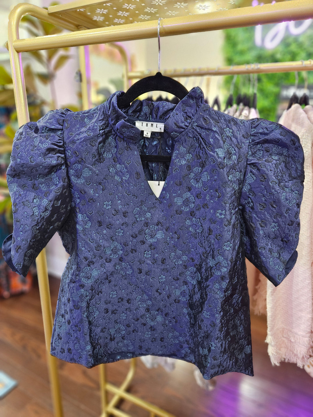 Floral Textured Top