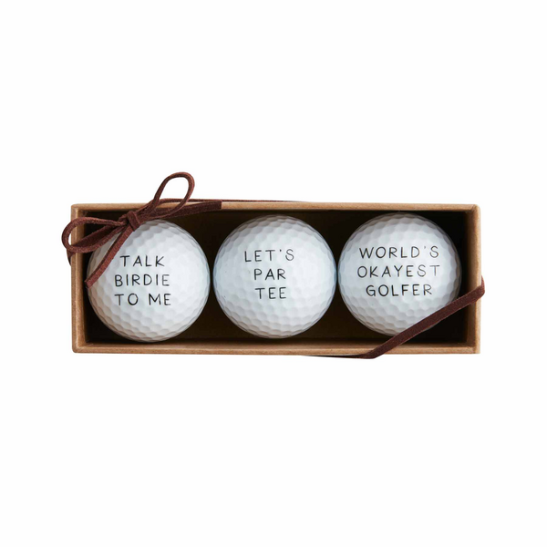 Mudpie Let’s Par Tee Golf Ball Set