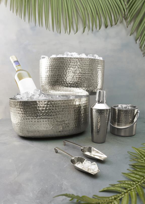 Silver Bar Tub Set