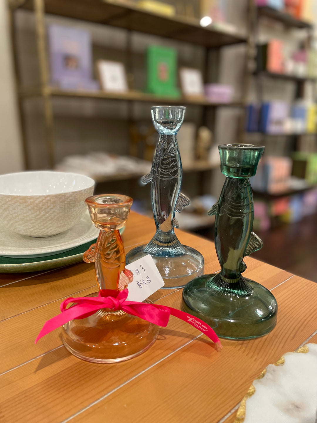 Fish Candle Stick Set of Three