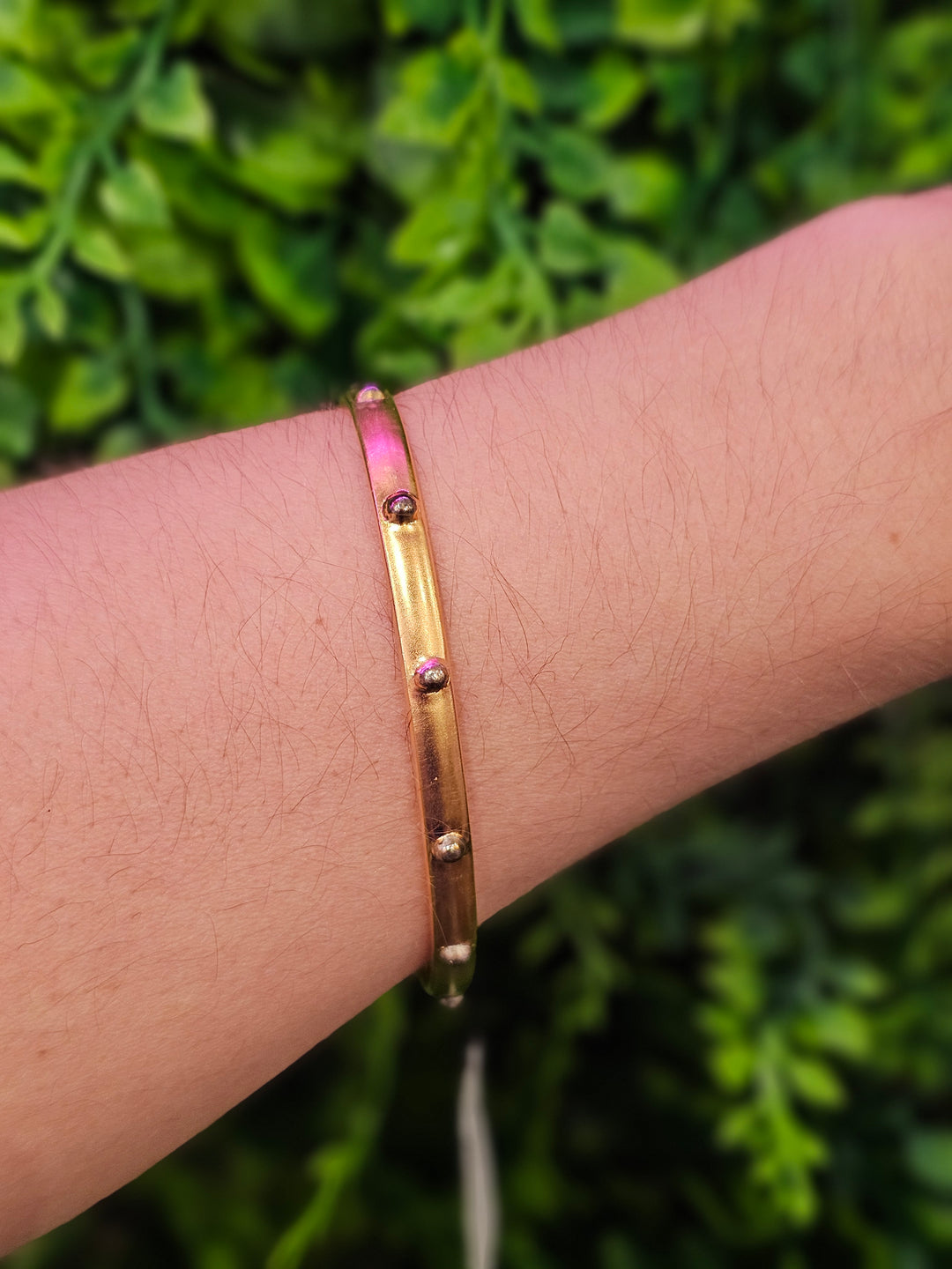 Dina Mackney Dot Bangle Mixed Metal