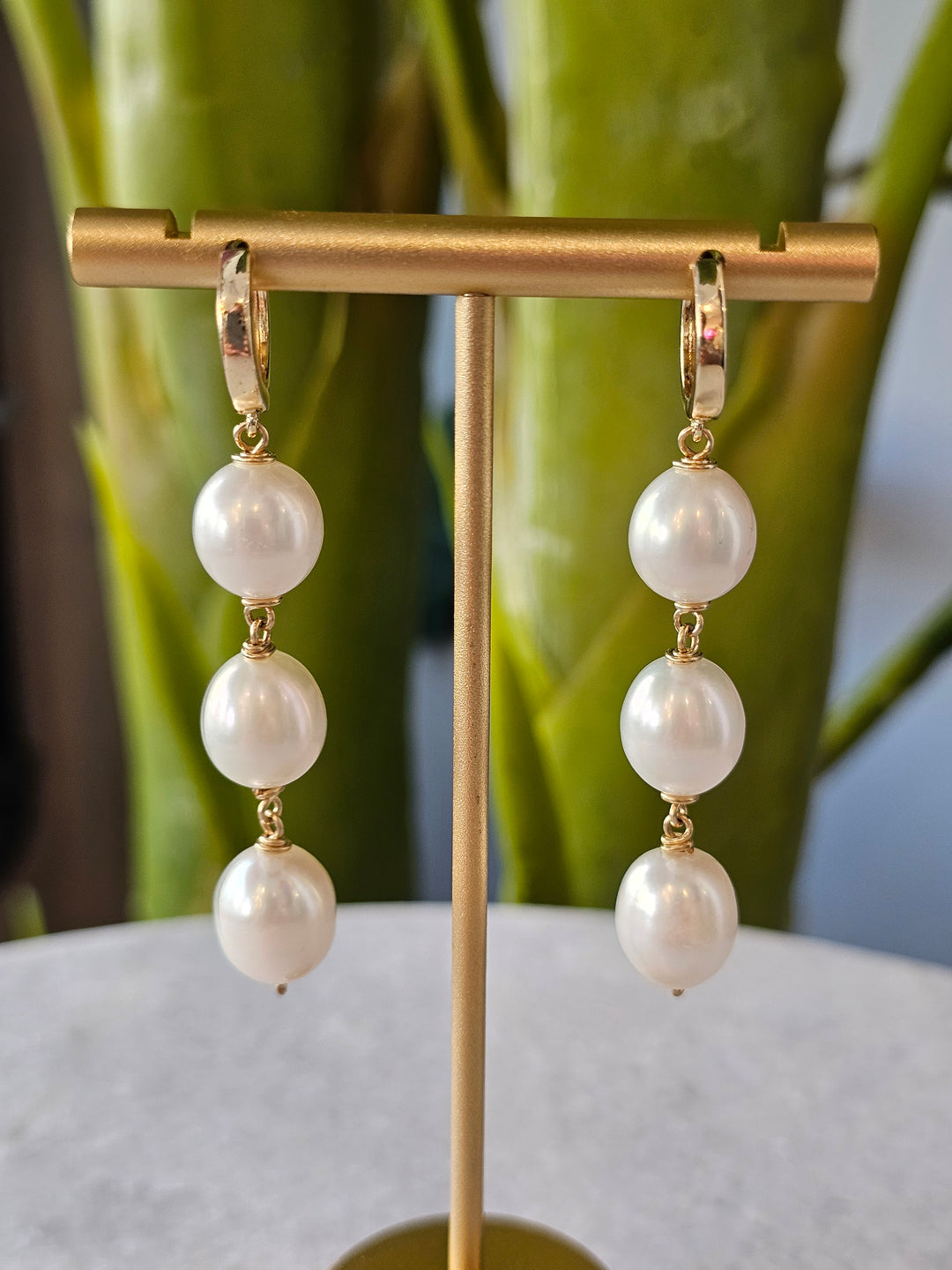 Dina Mackney Triple Drop Pearl Earring