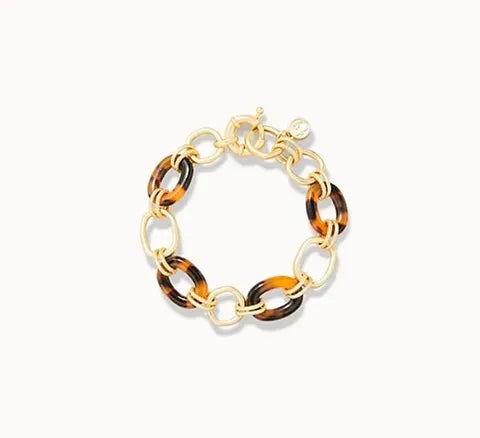 Spartina Harbor Resin Chain Bracelet Tortoise