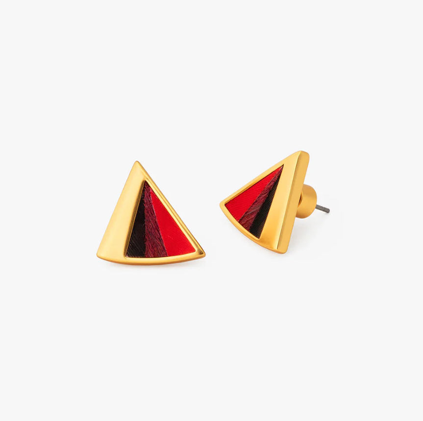 Brackish Rowan Triangle Stud Earring