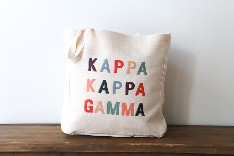 Little Birdie Dropshadow Sorority KKG Tote