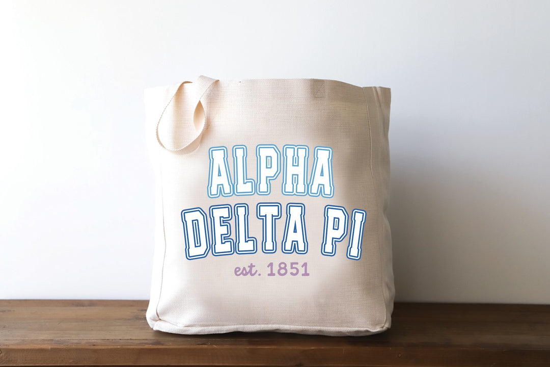 Little Birdie Varsity Sorority ADPI Tote