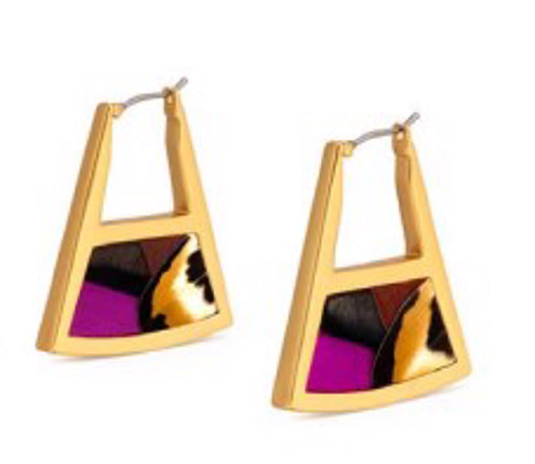 Brackish Ava Double Sided Triangle Hoop