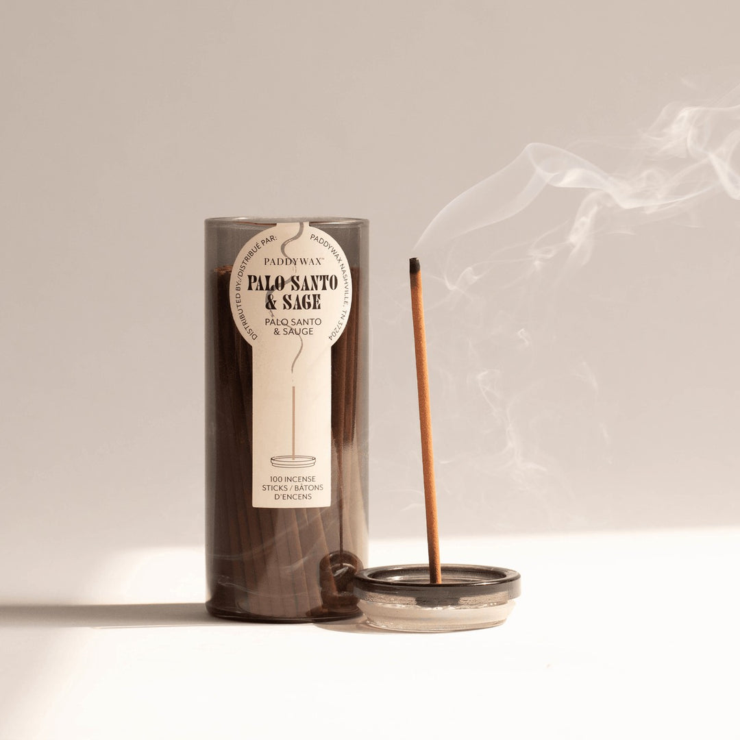 Paddywax Glass Jar Incense Palo Santo & Sage
