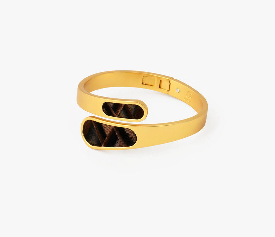Brackish Naomi Bezel Hinge Cuff Matte