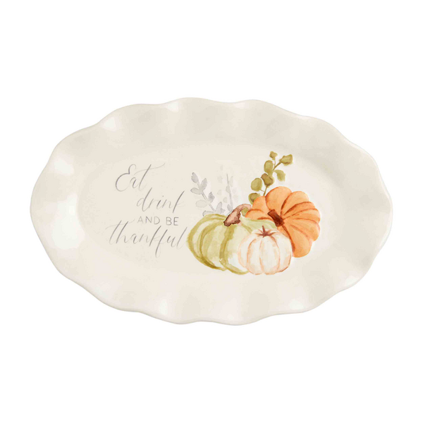 Mudpie Grateful Sentiment Plate