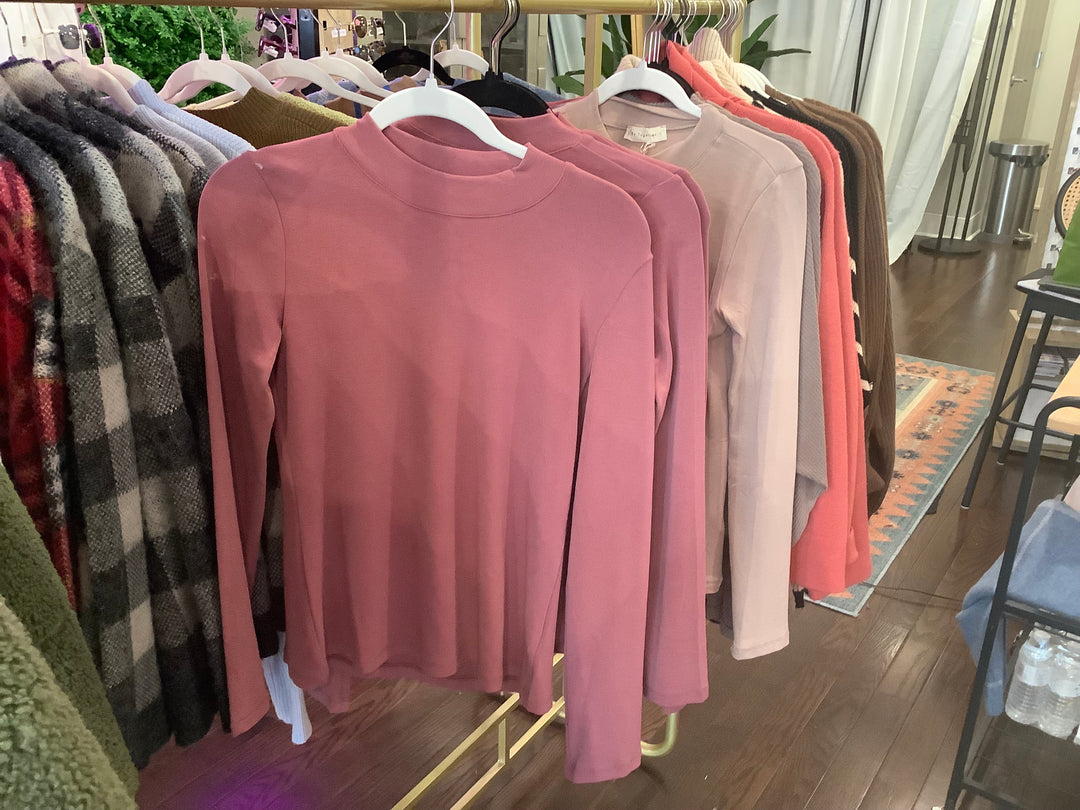 By Together Long Sleeve Mock Neck Top