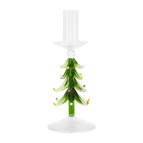 Mudpie Glass Tree Taper Holder