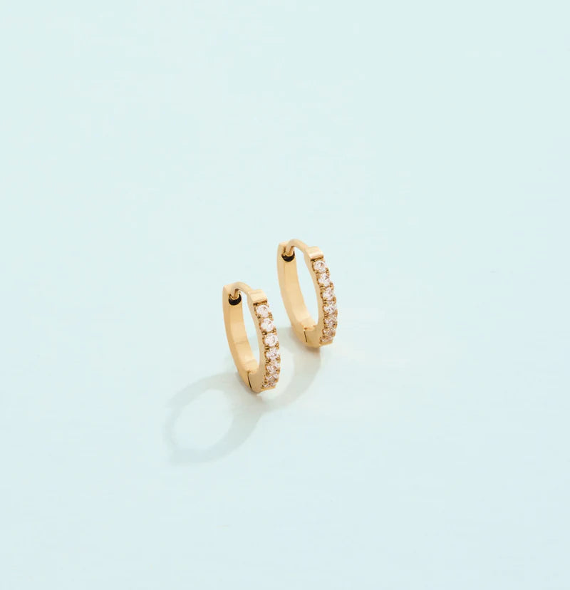 Spartina 13MM Crystal Sunrise Hoop Earring
