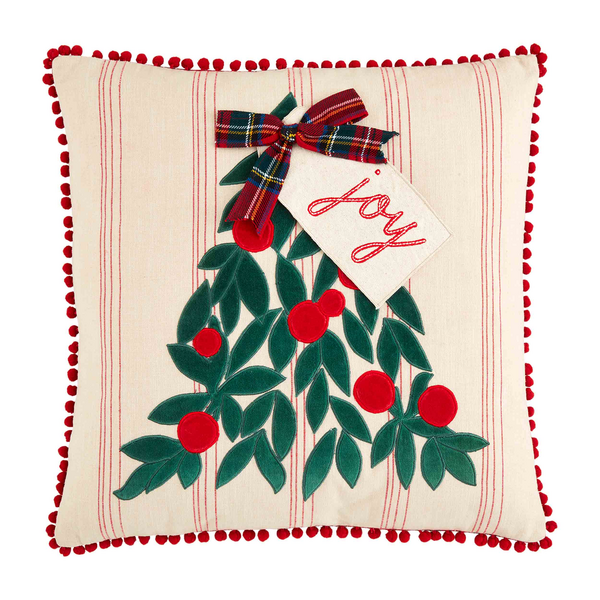 Mudpie Tree Velvet Appliqué Pillow