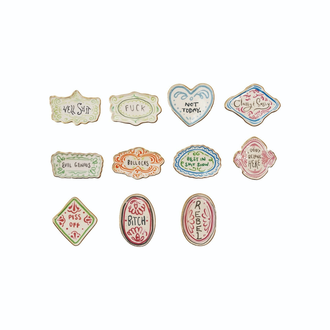 Hazel Mazel Stoneware Magnets