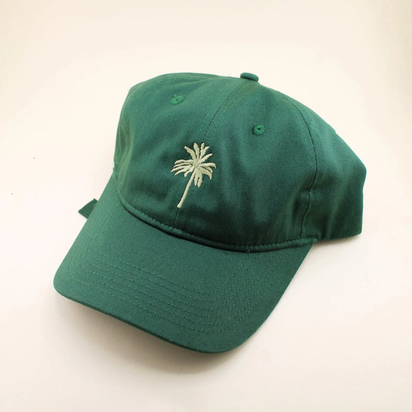 Freshwater Green Hat With Palm Tree
