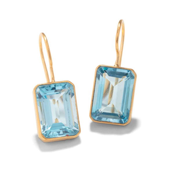 Dina Mackey Blue Topaz Earrings