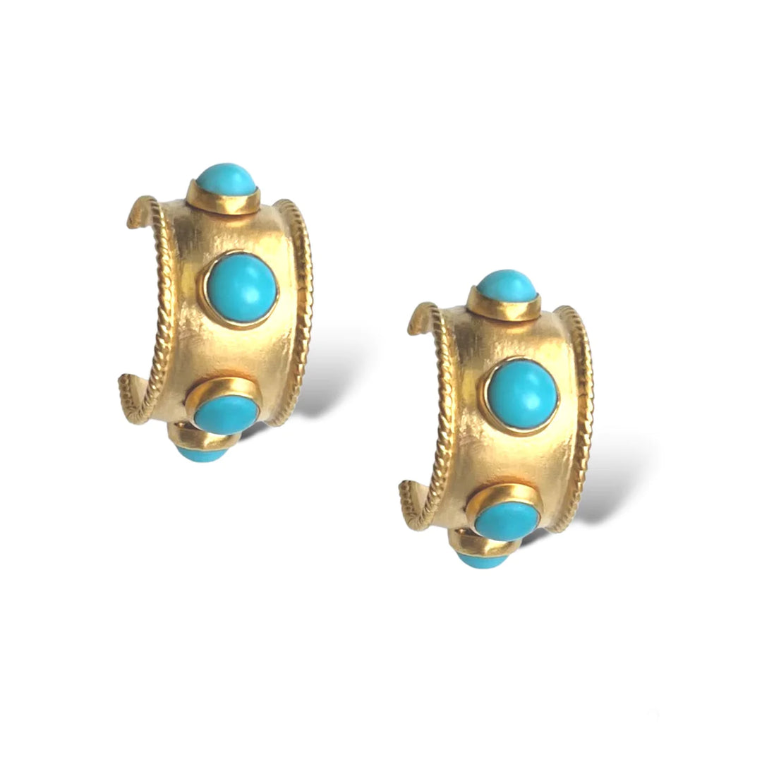 Dina Mackney Huggie Turquoise Earring