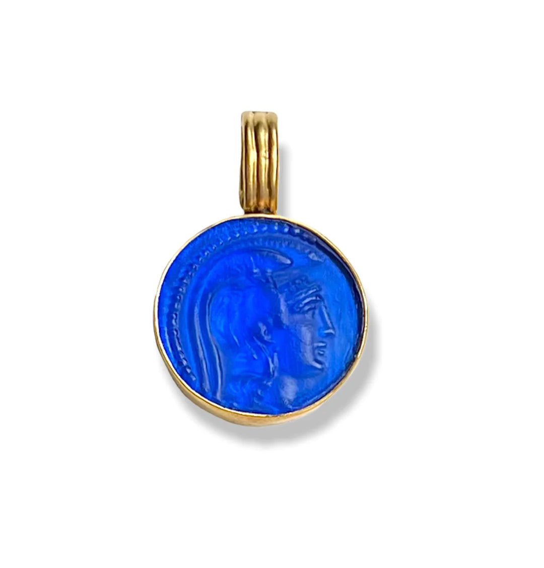 Dina Mackney Warrior Enhancer Lapis Blue Sea Glass