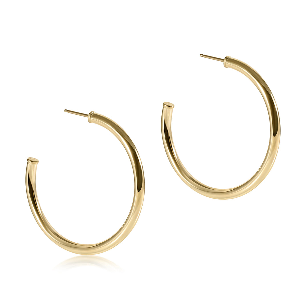 enewton .5" Round Smooth Gold Hoop