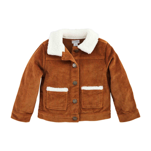 Mudpie Kids Boys Corduroy Sherpa Jacket