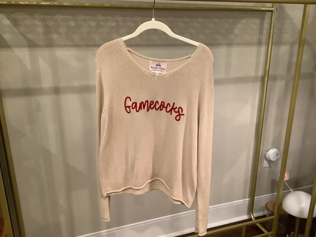 Pearls And Camo Gamecocks Sweater