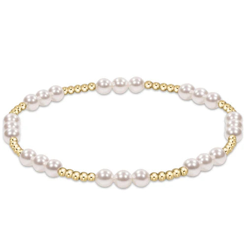 Enewton Classic Joy Pattern 4MM Bead Bracelet Pearl