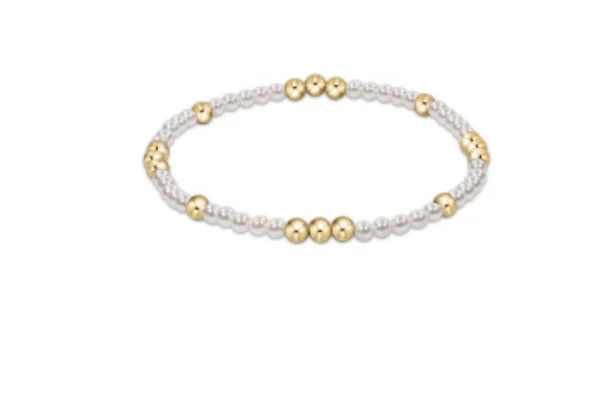 Enewton Worthy Pattern 3MM Bead Bracelet Pearl