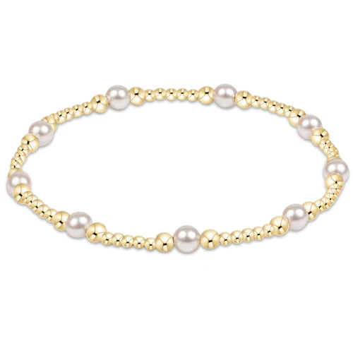 Enewton Classic Purpose Pattern 4MM Bead Bracelet Pearl
