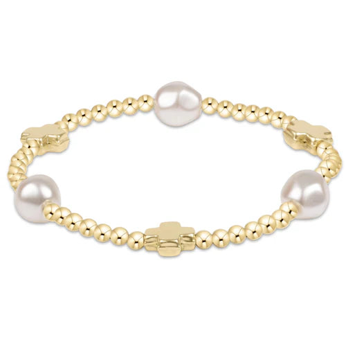 Enewton Cross Admire Pearl Pattern 3MM Bead Bracelet