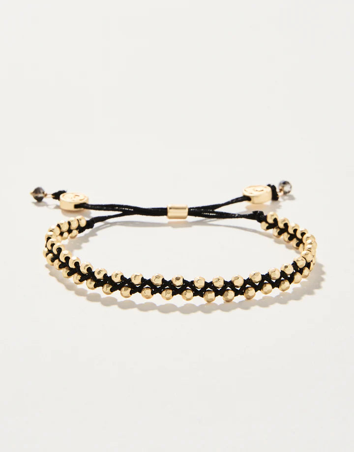 Metallic Black/Gold Beads