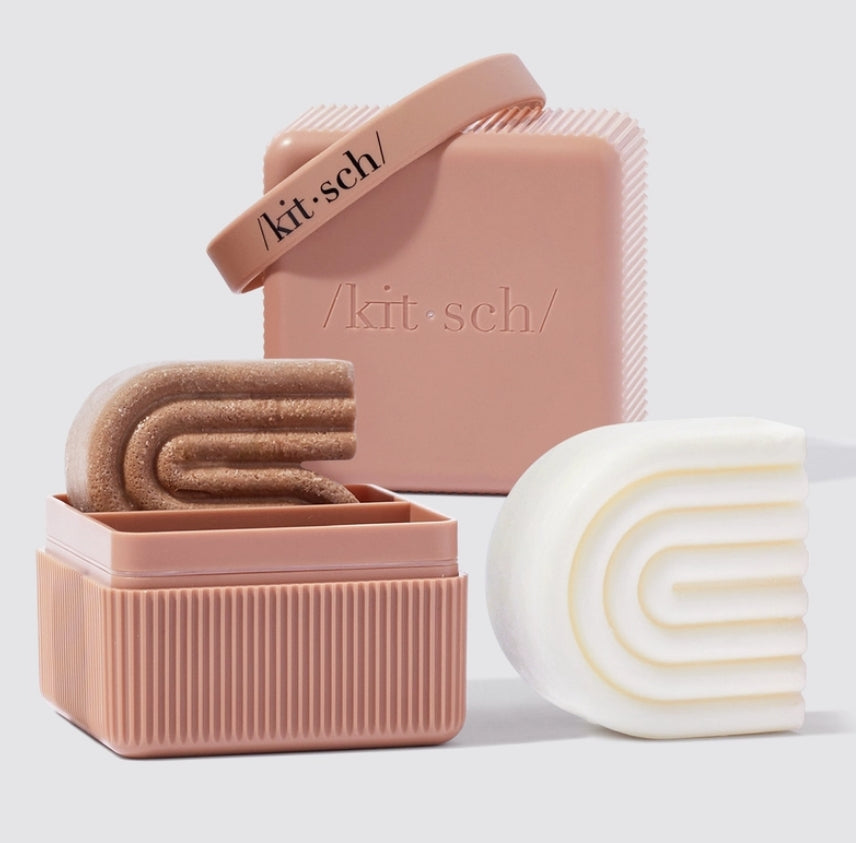 Kitsch - solid shampoo and conditioner travel case