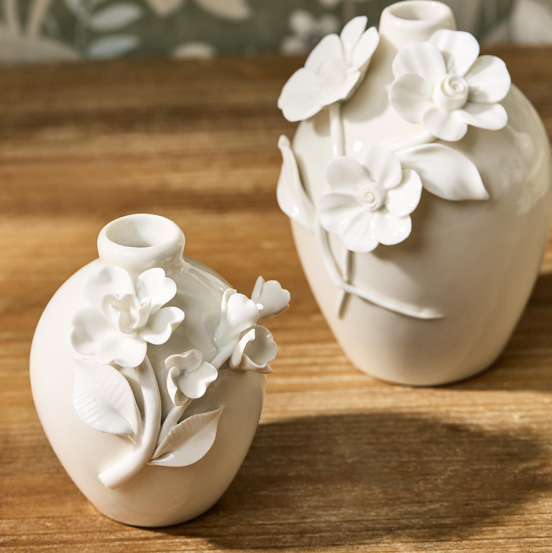 Twos Company Mini Vases Sculpted Flowers Set Of Five