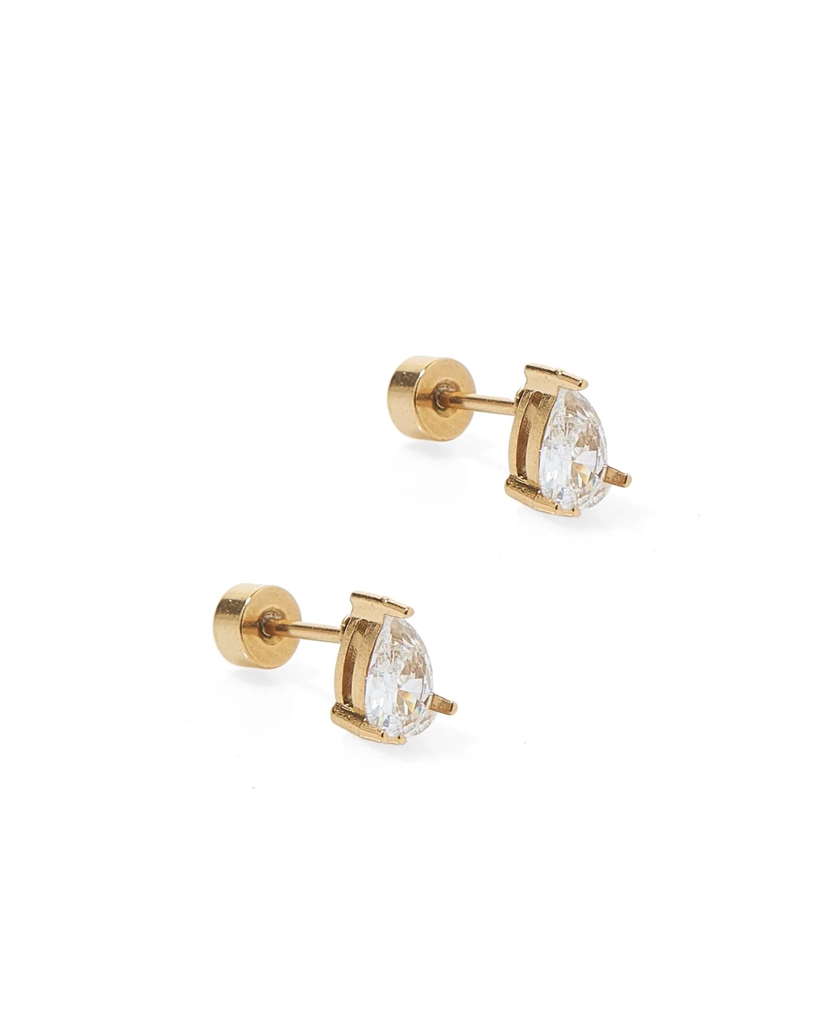 Linny & Co Screwback Stud Earring Paige Pear