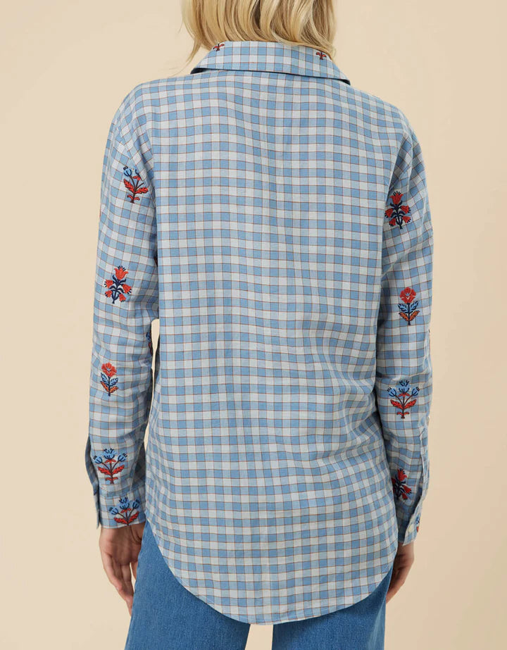 Spartina Aida Serpentine Button Down Top