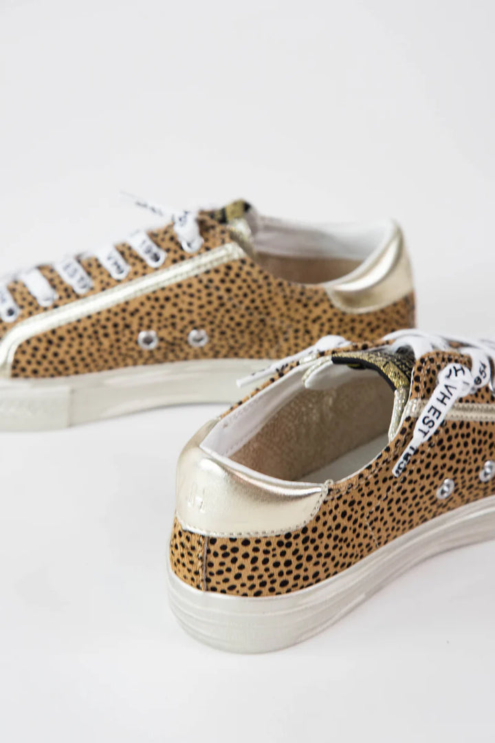 Vintage Havana Leopard And Gold Low Top Sneaker