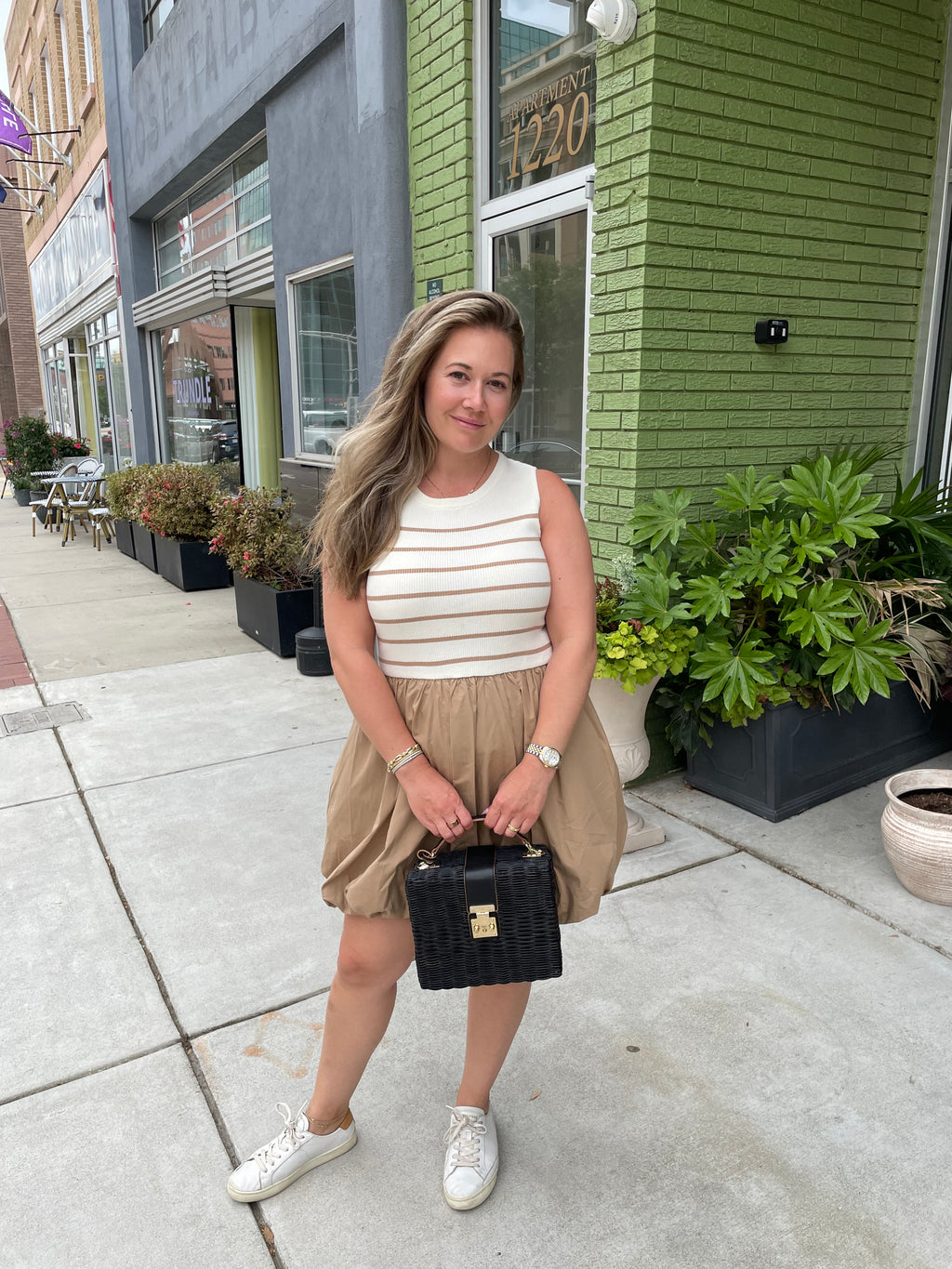 Gilli Striped Bubble Dress