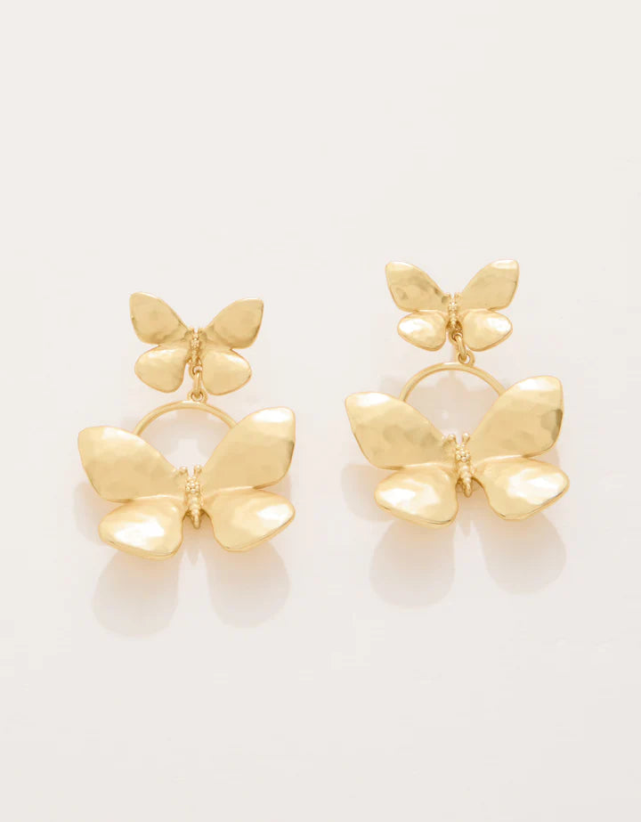 Spartina Gold Butterfly Earring