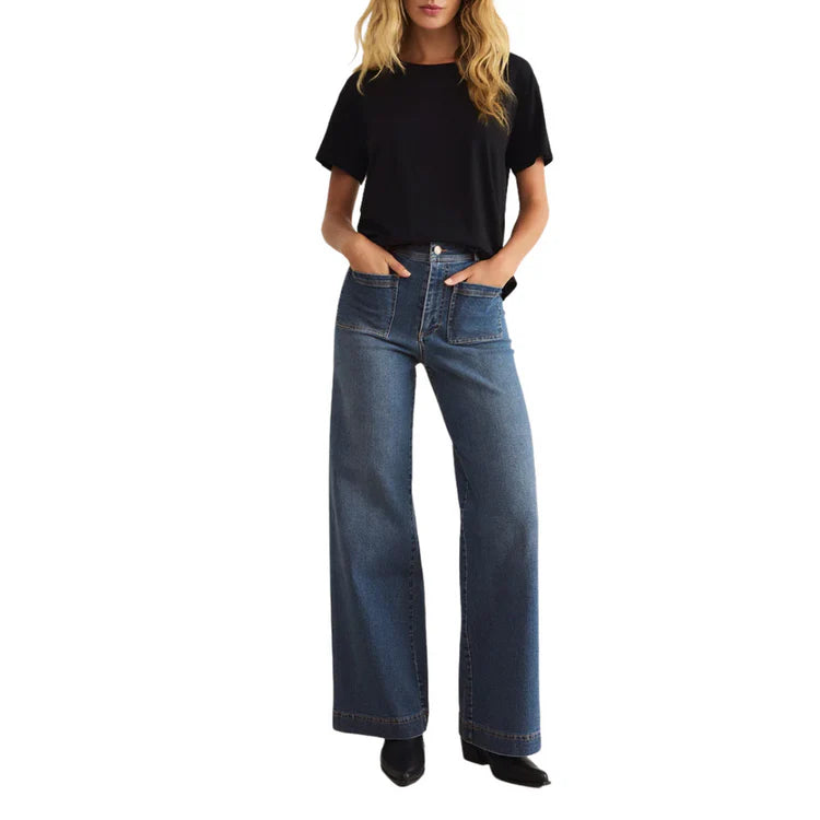 Z Supply Bradley Denim Pant Vintage Indigo