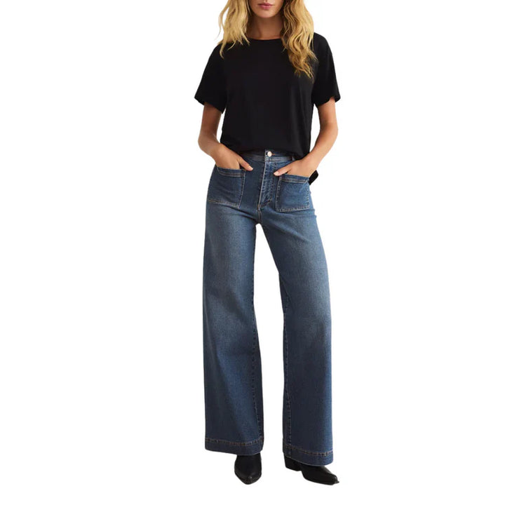 Z Supply Bradley Denim Pant Vintage Indigo