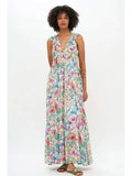 Oliphant V-Neck Maxi Zinnia Multi