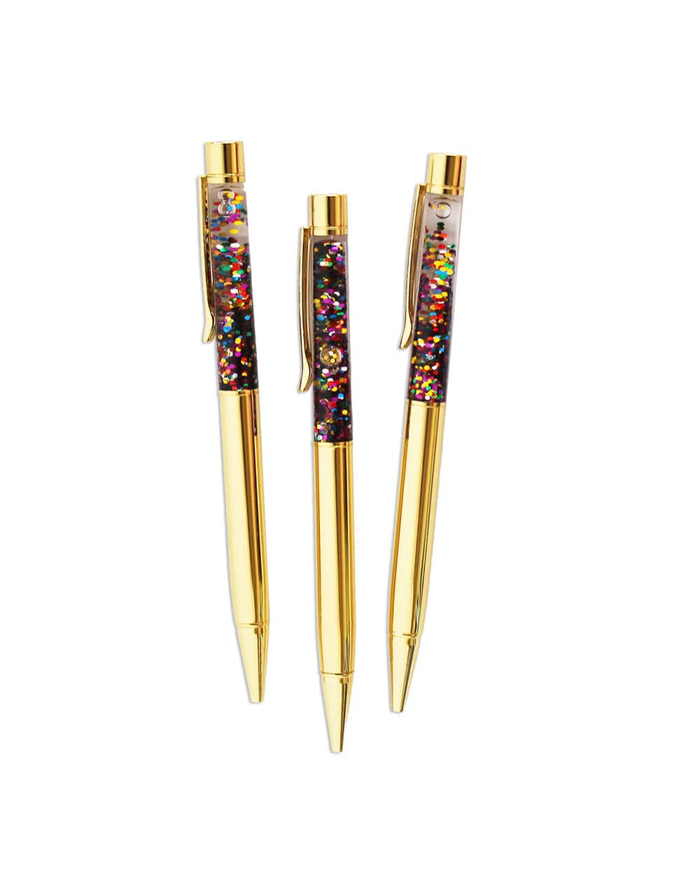 Packed Party Confetti Pens Set Of Three