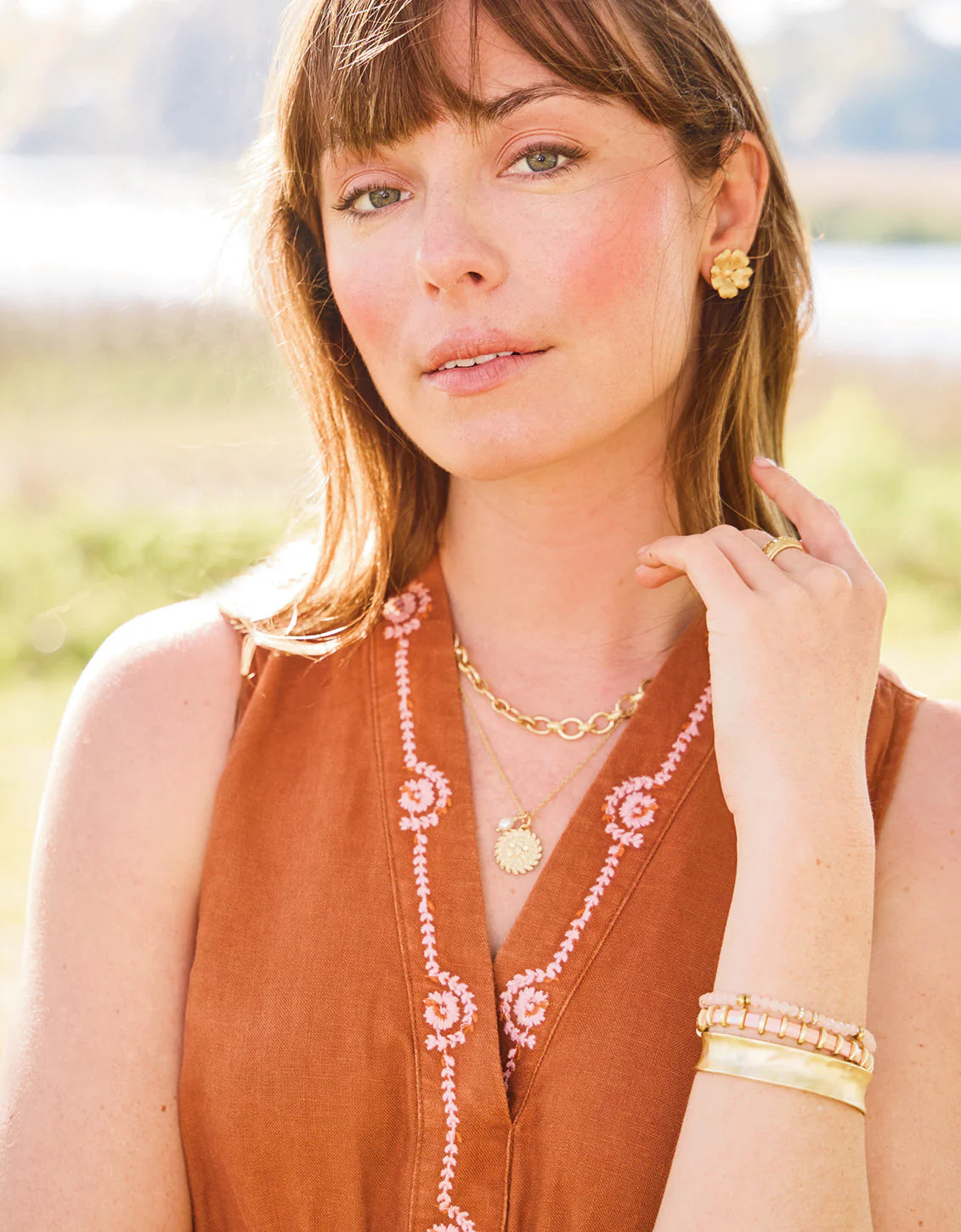 Spartina McAllister Gold Stud Earring