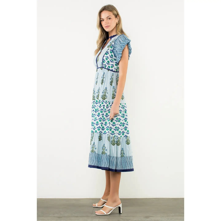 THML Blue Floral Maxi