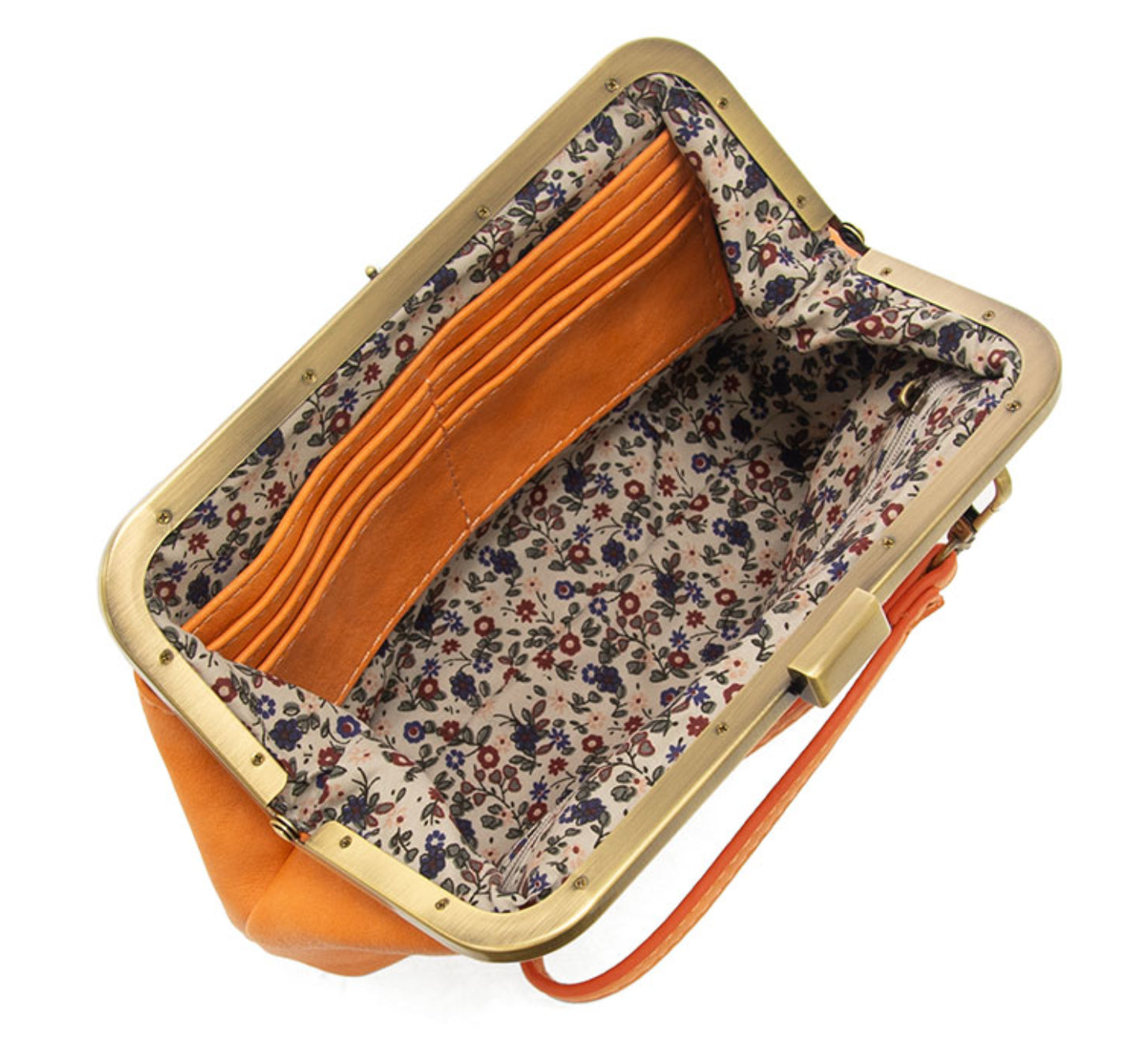 Susan Joy Vivie Frame Lock Convertible Crossbody/Wristlet