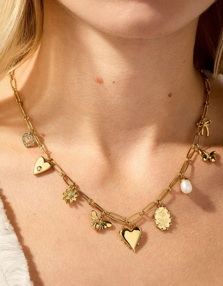 Spartina 449 SP Sweet Charm Necklace 18” Gold