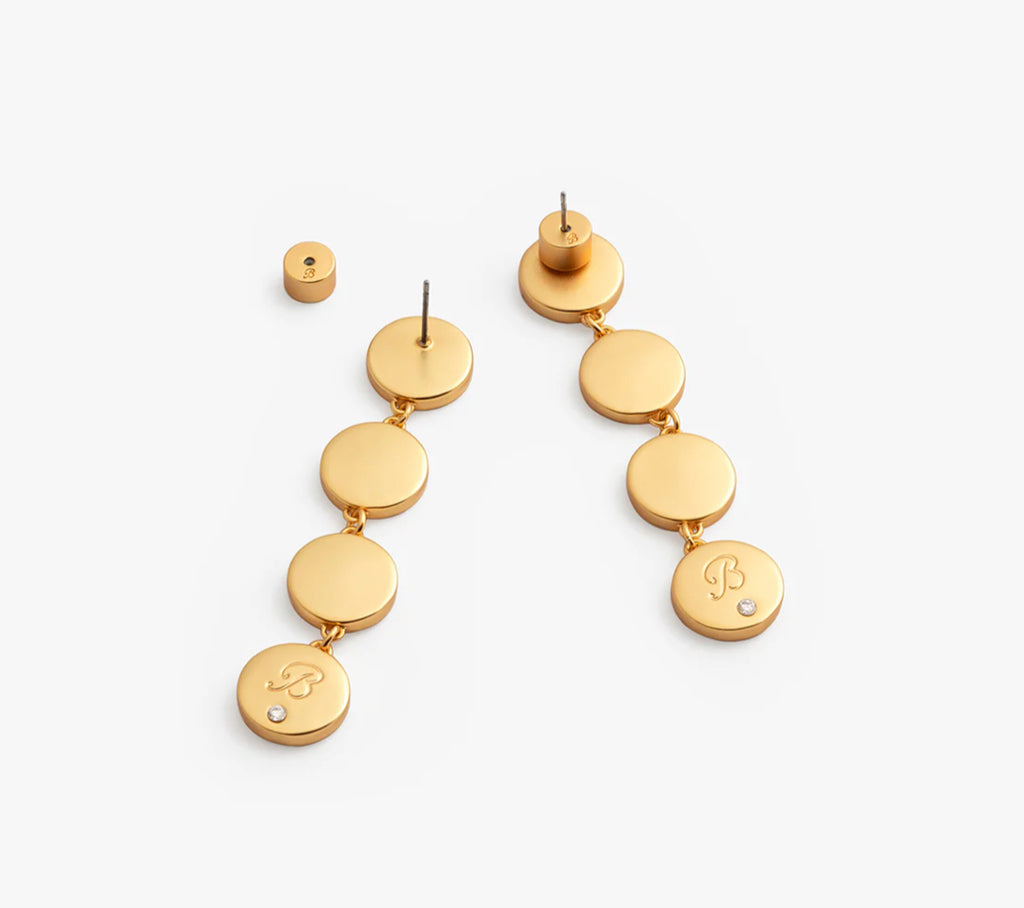 Brackish Harper Round Bezel Drop Earring